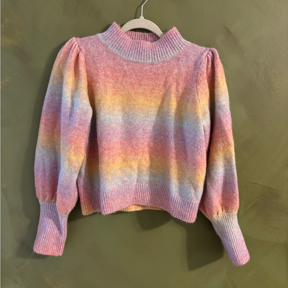 Cozy Rainbow Turtleneck
